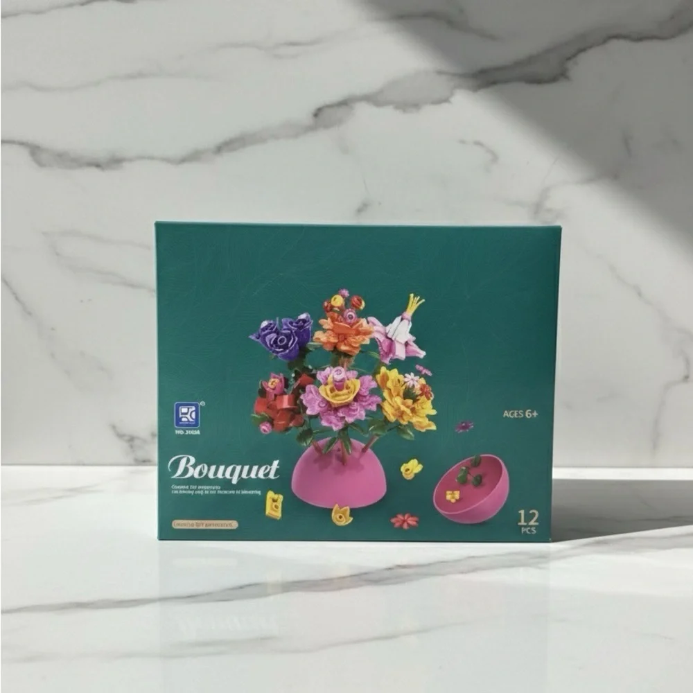 Flower 12 Piece Bouquet Building Set
